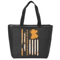 Yellowstonee Flag Zip Tote Bag