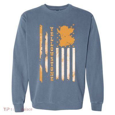 Yellowstonee Flag Garment-Dyed Sweatshirt