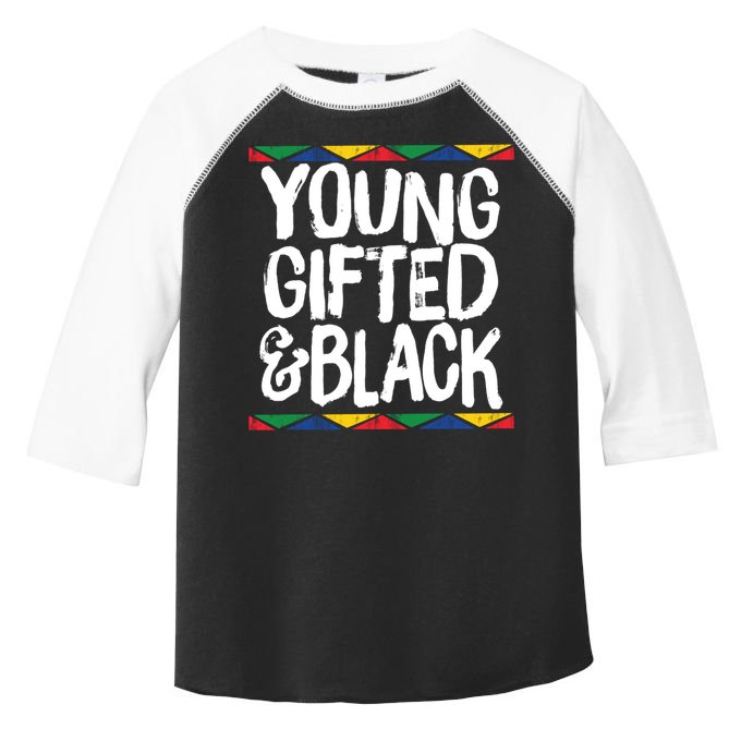 Young Gifted And Black African Pride History Heritage Great Gift Toddler Fine Jersey T-Shirt