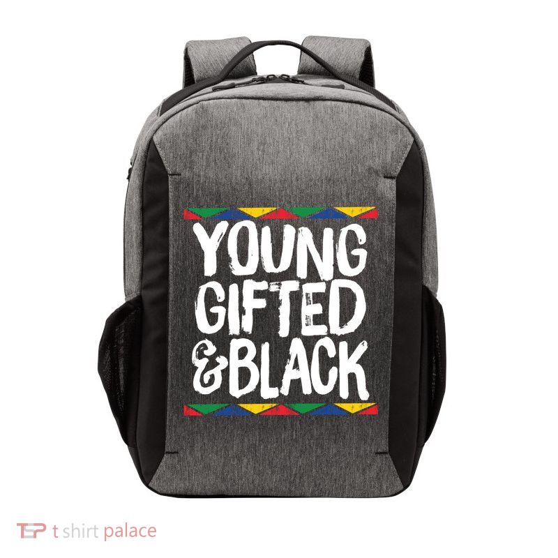 Young Gifted And Black African Pride History Heritage Great Gift Vector Backpack