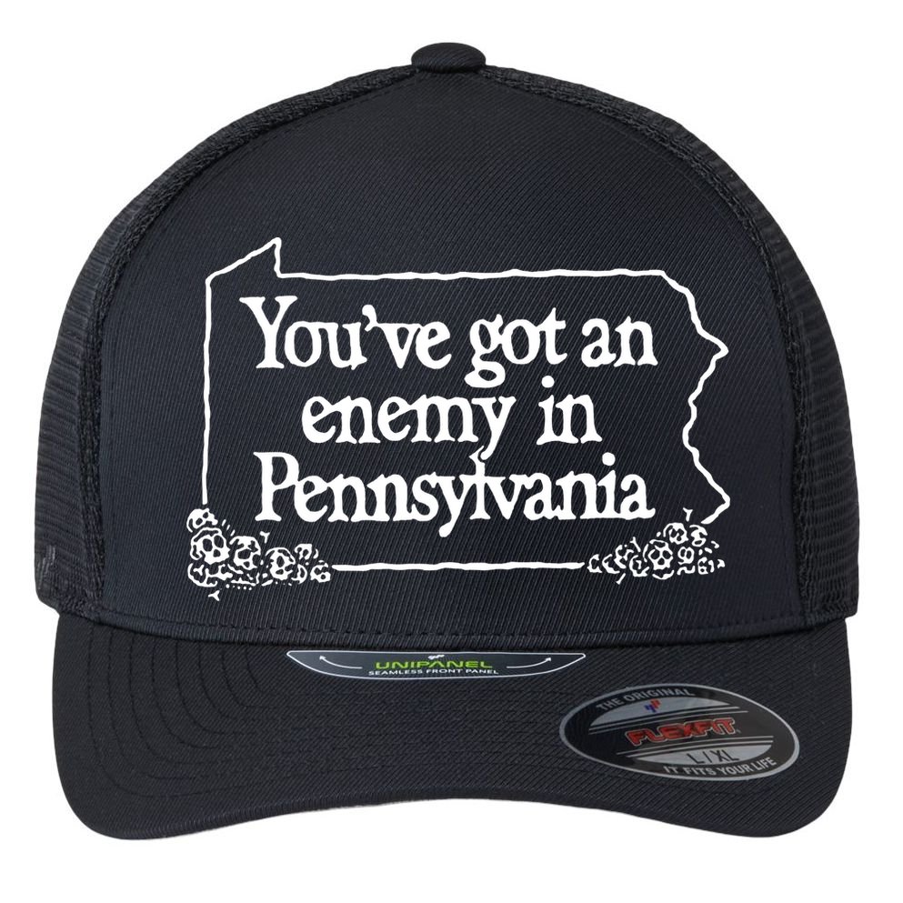 YouVe Got An Enemy In Pennsylvania Flexfit Unipanel Trucker Cap