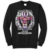 YouVe Got A Lion Inside Of Those Lungs Christian Religious Gift Sweatshirt