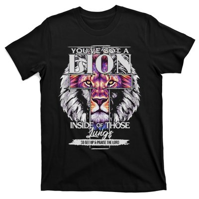 YouVe Got A Lion Inside Of Those Lungs Christian Religious Gift T-Shirt