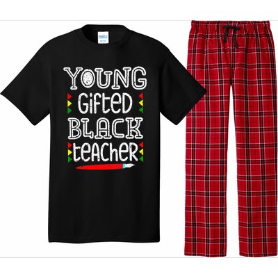 Young Gifted And Black Teacher Cool Black History Month Pajama Set