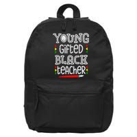 Young Gifted And Black Teacher Cool Black History Month 16 in Basic Backpack