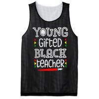 Young Gifted And Black Teacher Cool Black History Month Mesh Reversible Basketball Jersey Tank