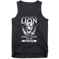 YouVe Got A Lion Inside Of Those Lungs Christian Religious Tank Top