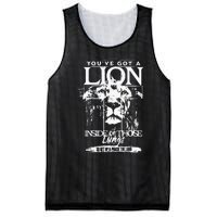 Youve Got A Lion Inside Of Those Lungs Praise The Lord Mesh Reversible Basketball Jersey Tank