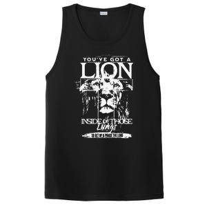 Youve Got A Lion Inside Of Those Lungs Praise The Lord PosiCharge Competitor Tank