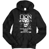 Youve Got A Lion Inside Of Those Lungs Praise The Lord Tie Dye Hoodie