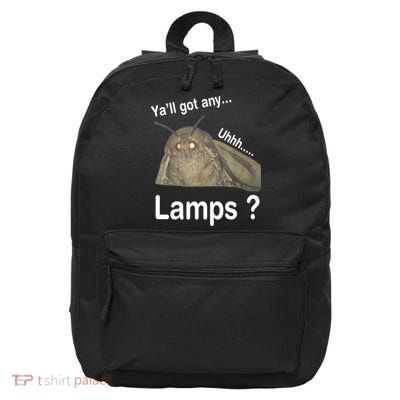 Yall Got Any Lamps Moth Meme 16 in Basic Backpack