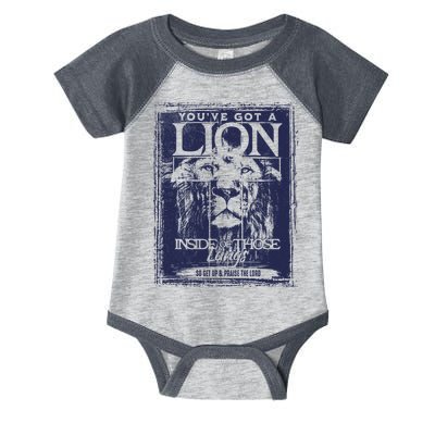 You've Got A Lion Inside of Those Lungs Infant Baby Jersey Bodysuit