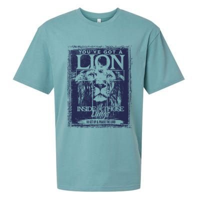 You've Got A Lion Inside of Those Lungs Sueded Cloud Jersey T-Shirt