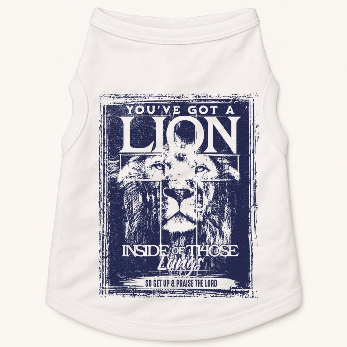 You've Got A Lion Inside of Those Lungs Doggie Tank
