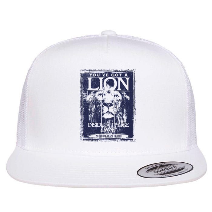 You've Got A Lion Inside of Those Lungs Flatbill Hat