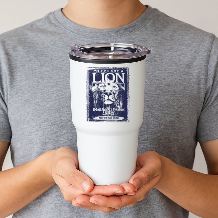 You've Got A Lion Inside of Those Lungs Tumbler