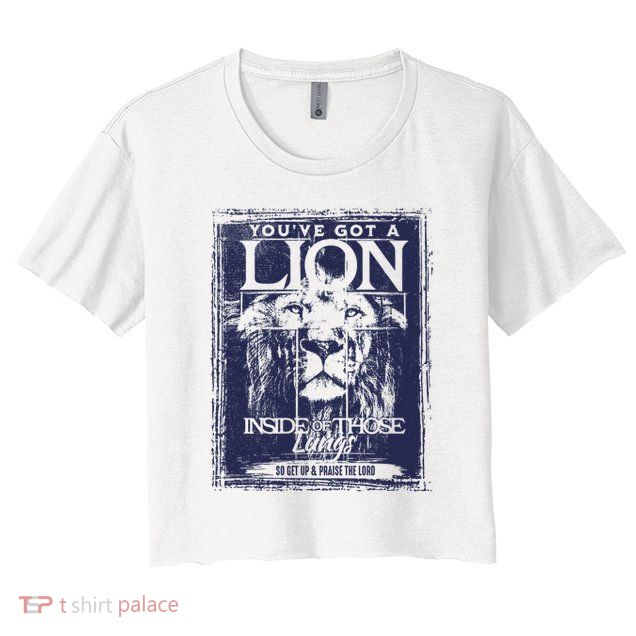 You've Got A Lion Inside of Those Lungs Crop Top