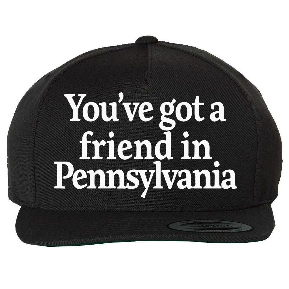 Youve Got A Friend In Pennsylvania Wool Snapback Cap