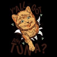 Yall Got Any Tuna Funny Cat Drawstring Bag