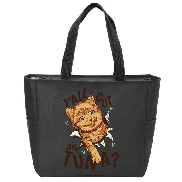 Yall Got Any Tuna Funny Cat Zip Tote Bag