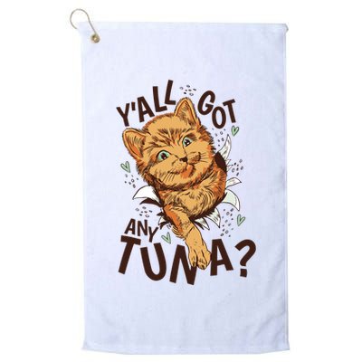 Yall Got Any Tuna Funny Cat Golf Towel