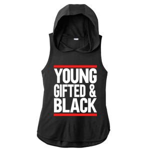 Young Gifted And Black Gift Ladies PosiCharge Tri-Blend Wicking Draft Hoodie Tank