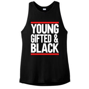 Young Gifted And Black Gift Ladies PosiCharge Tri-Blend Wicking Tank