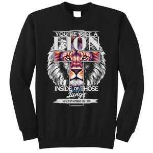 YouVe Got A Lion Inside Of Those Lungs Christian Religious Sweatshirt