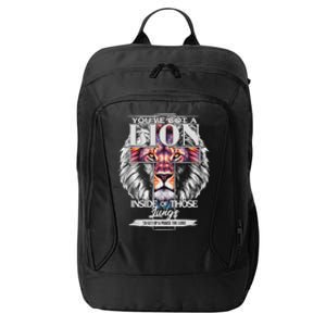 YouVe Got A Lion Inside Of Those Lungs Christian Religious City Backpack