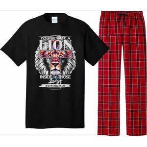 YouVe Got A Lion Inside Of Those Lungs Christian Religious Pajama Set