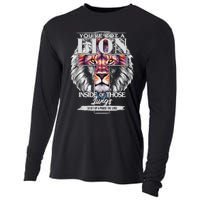 YouVe Got A Lion Inside Of Those Lungs Christian Religious Cooling Performance Long Sleeve Crew