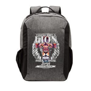 YouVe Got A Lion Inside Of Those Lungs Christian Religious Vector Backpack