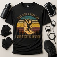 You Got A Fast Car I Want A Ticket To Anywhere Cooling Performance Crew T-Shirt