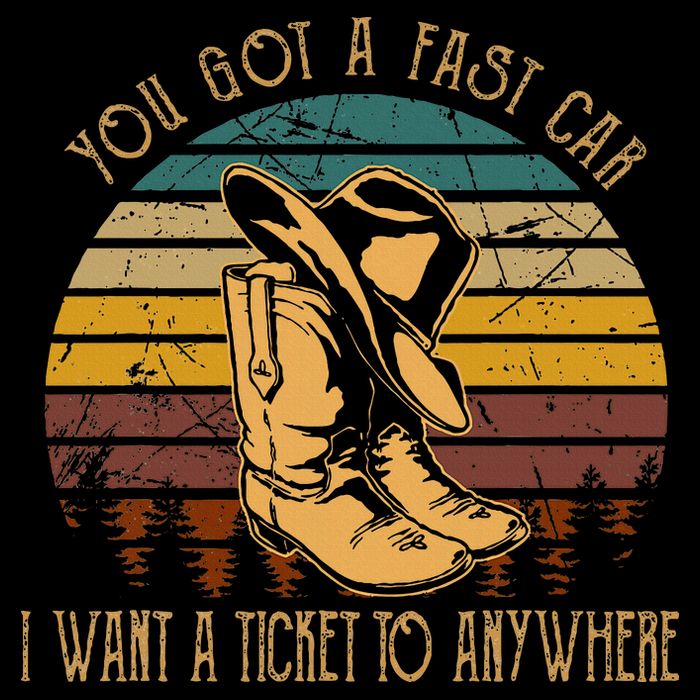 You Got A Fast Car I Want A Ticket To Anywhere Visor