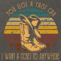 You Got A Fast Car I Want A Ticket To Anywhere Cotton Canvas Backpack