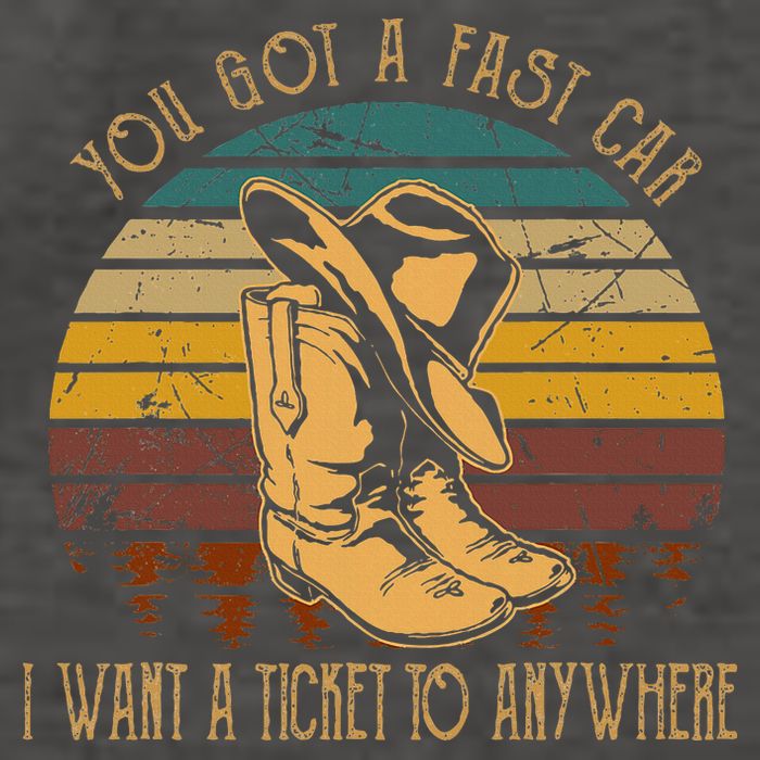 You Got A Fast Car I Want A Ticket To Anywhere Vector Backpack