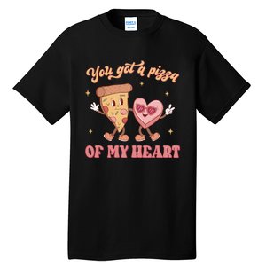 You Got A Pizza Of My Heart Retro Valentine's Day Gift Tall T-Shirt