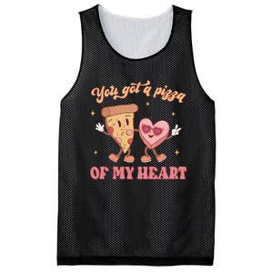 You Got A Pizza Of My Heart Retro Valentine's Day Gift Mesh Reversible Basketball Jersey Tank