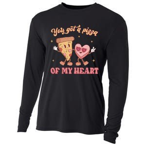 You Got A Pizza Of My Heart Retro Valentine's Day Gift Cooling Performance Long Sleeve Crew