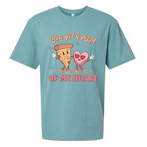 You Got A Pizza Of My Heart Retro Valentine's Day Gift Sueded Cloud Jersey T-Shirt