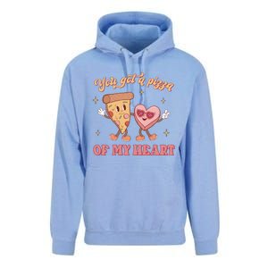 You Got A Pizza Of My Heart Retro Valentine's Day Gift Unisex Surf Hoodie