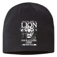 YouVe Got A Lion Inside Of Those Lungs Praise The Lord Sustainable Beanie