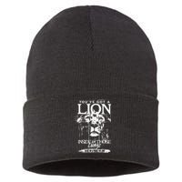 YouVe Got A Lion Inside Of Those Lungs Praise The Lord Sustainable Knit Beanie