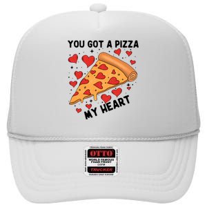 You Got A Pizza My Heart Valentine Day Lover Couple Matching High Crown Mesh Back Trucker Hat