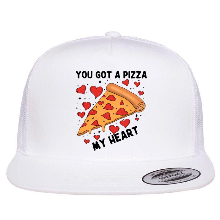 You Got A Pizza My Heart Valentine Day Lover Couple Matching Flat Bill Trucker Hat