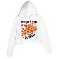 You Got A Pizza My Heart Valentine Day Lover Couple Matching Crop Fleece Hoodie