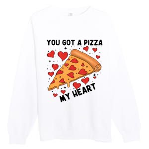 You Got A Pizza My Heart Valentine Day Lover Couple Matching Premium Crewneck Sweatshirt