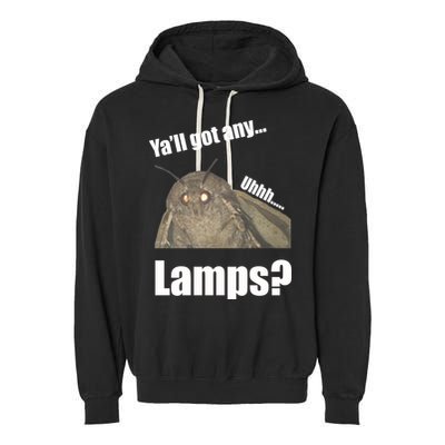 Yall Got Any Lamps Moth Meme Garment-Dyed Fleece Hoodie