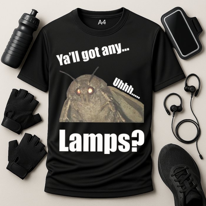 Yall Got Any Lamps Moth Meme Cooling Performance Crew T-Shirt