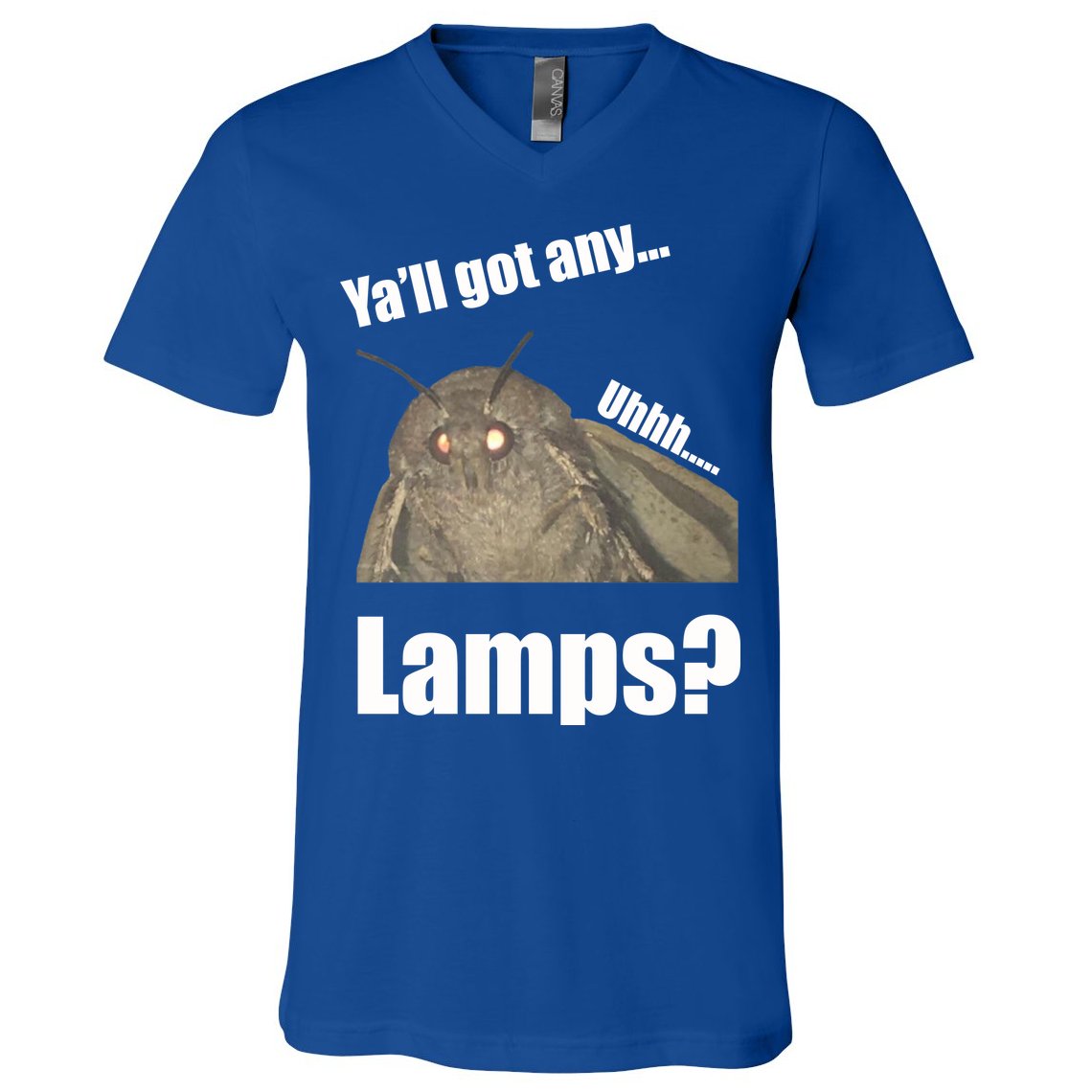 Yall Got Any Lamps Moth Meme V-Neck T-Shirt